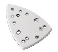 Springwillfly Patins de ponçage triangulaires à 7 trous 148 x 98 mm, plaque de support pour Festool D T S 400 REQ, disque de rechange en mousse PU
