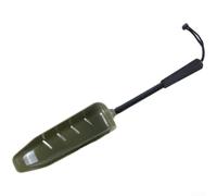 Springwillfly Pelle à bouillettes en plastique avec poignée style pelle pour ramasser et distribuer facilement l'appât sur une rive ou un bateau (grande taille + poignée noire)