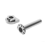 Springwillfly Poignée d'accélérateur de moto en alliage d'aluminium de haute qualité pour fournir une durabilité durable et une meilleure accélération sur les barres de 22 mm (argent)