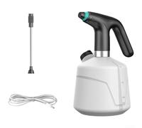 Springwillfly Pulvérisateur électrique automatique de 2 L pour nettoyage de voiture, jardinage, arrosage des plantes, avec longue durée de vie de la batterie, tube d'extension portable (noir)