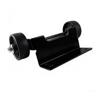 Springwillfly Pyramid Kit de roue de chauffage de terrasse pour chauffage en tube de verre, composant unique avec matériaux en acier et nylon pour améliorer la maniabilité du chauffage extérieur (noir