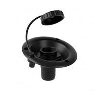 Springwillfly Remplisseur d'eau par gravité pour réservoir frais de camping-car, entrée en polypropylène blanc et noir avec trou d'aération intégré et connexion de tuyau sécurisée de 30 à 35 mm