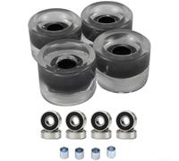 Springwillfly Roues de skateboard 78A 70 x 51 mm avec roulements pour des caractéristiques de glisse équilibrées et une réactivité de croisière (S)