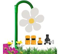 Sprinkler À Eau De Daisy Crazy - Sprinkler De Jardin Drôle À 360 Degrés | Intéressant Outil D'arrosage De Fleurs De Danse À 360 ° | Système D'irrigation De Jardin pour La Cour De Patio (Blanc)