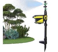 Sprinkler à l'eau de Mouvement Solaire - défenseur de pelouse résistant aux intempéries équipé d'une Activation du capteur, d'une Large Couverture par pulvérisation et d'une détection automat