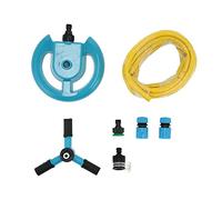 Sprinkler à pelouse Rotatif à 360 degrés | 6-8 m de diamètre de pulvérisation pour Jardin/pelouse/Champ de légumes | Entraînement hydraulique avec 2 Modes de pulvérisation |