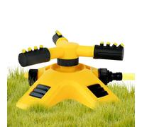 Sprinkler de Jardin | Attachement du Tuyau d'arroseur d'eau de Jardin - 360 ° Rotating Irrigation System Watering Tool avec 3 Bras réglables pour la pelouse de Couverture à Grande