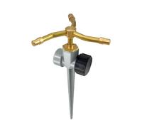 Sprinkler de Jardin - Sprinkler en Eau de Jardin Automatique | Sprinking à 360 degrés à Lourd Sprinkingŕ - Spray à Longue Distance en cuivre à 3 Bras | Sprinklers de pelouse résistante aux