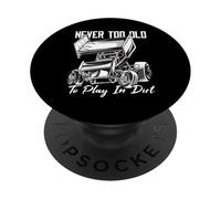 Sprint Car/Dirt Track Racing : Jouez dans la saleté PopSockets PopGrip Adhésif