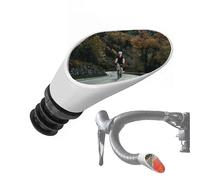 Sprintech Rétroviseur de vélo de Course - Léger, entièrement réglable et sans Vibrations - Miroir Convexe avec 9 Couches de revêtement chromé et Coque en ABS Antichoc pour Barres de 20 mm de diamètre