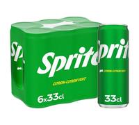 SPRITE - Boisson gazeuse rafraîchissante à la saveur unique, Pack 6 canettes 33cl