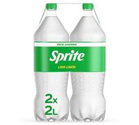 Sprite - Soda au citron vert à faible teneur en sucres et en calories - Pack 2 bouteilles 2L