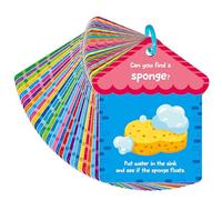SpriteGru 30 Cartes de Chasse au Trésor d'Intérieur, Cartes Double Face, Jeu d'Activité pour Tout-Petits, Éducation à Domicile, Enfants et Maternelles, 1 Anneau en Plastique Inclus