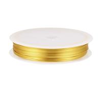 Spritewelry Fil de cuivre doré de 0,6 mm/18 m - Résistant au ternissement - Pour la fabrication de bijoux