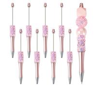 Spritewelry Lot de 8 stylos à bille en plastique avec tige pour loisirs créatifs, décoration de stylo, fournitures de bureau, école, flamant rose