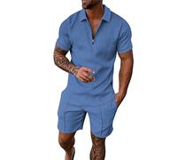 Spritumn-Home Ensembles Jogging Polo Ensemble Homme Survetement Jogging Homme Ensemble T-Shirt T-Shirt et Short et Pantalon Noir Homme pour Jogging Course Salle De Sport
