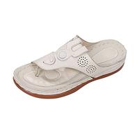 Spritumn-Home Femme Sandales En SuéDine Et Mules Pour ÉTé CompenséEs à Plateforme Escarpins Sandale Chaussure Orthopedique À Talon Bout Ouvert