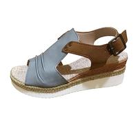 Spritumn-Home Sandale Orthopedique Femme Sandales Ete Confortable Marche Chaussures AntidéRapantes Respirantes Bout Ouvert Avec Talon Plateforme Comfy