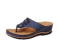 Spritumn-Home Sandales Femmes éTé Confortable CompenséEs Femme Mules Bout Ouvert Plateforme Pantoufles Sandale De Marche Chaussons Confort