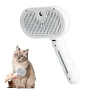 Spritz Defur Comb - Cat Steaming-Brush Tool, Dog Hair-Remover for Shedding, Pet-Spray Gear, USB-Rechargeable Base with 35ml Integrated-Tank, Grooming-Depilatory Kit for Cleansing and Massaging