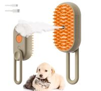 Spritz Defur Comb for Cats,Brosse Chat Vapeur,Brosse pour Chat avec Vapeur,Brosse Chat 3 en 1,Brosse à Poils De Chat à,pour DéMêLer Les Noeuds Et Les Poils LâChes des Animaux