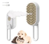 Spritz Defur Comb For Cats,Brosse Chat Vapeur,Brosse Pour Chat Avec Vapeur,Brosse Chat 3 En 1,Brosse à Poils De Chat à,Pour DéMêLer Les Noeuds Et Les Poils LâChes Des Animaux