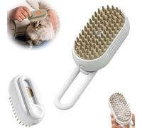 Spritz Defur Comb for Cats, Spritz Defur Comb, Celery Pets Steam Brush, 3 in 1 Water Cat Brush, Self Cleaning Steam Cat Brush, Grooming Brush for Removing Tangled and Loose Hair (1 pcs,White)
