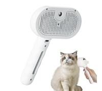 Spritz Defur Kamm - Dampf Katzenbürste Wassertank 35ml, Elektrischer Sprühkamm Edelstahl, Wiederaufladbare Pflegebürste Massage | Effektiver Hundehaarentferner Für Katzen Hunde Fell