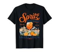Spritz Veneto Veneziano Venise Vacances sur la côte T-Shirt Graphique avec Valeur, Homme, Noir, L