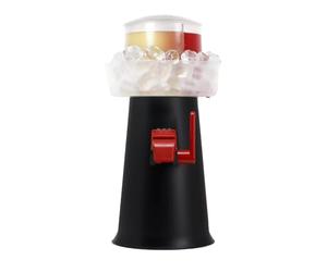 Sprizzer - Aperol Machine de pulvérisation pour pulvérisateur, distributeur et mélangeur avec récipient à glace pour apéritif, distribution manuelle sans électricité ni piles, facile à utiliser, noir