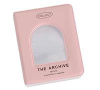 SPRMUD Mini classeur de cartes à 1 poche, 40 poches avec 20 pochettes, collecteur de cartes à collectionner, album de cartes pour filles et garçons (1, rose)