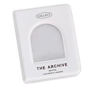 SPRMUD Mini classeur de cartes à 1 poche, 40 poches avec 20 pochettes, collecteur de cartes à collectionner, album de cartes pour filles et garçons (1, blanc)