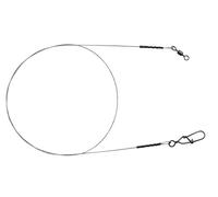 Spro Mat Black Leader 7 x 7 Wire - 2 Acier Avant Compartiments pour pêche, Hecht Avant Compartiment pour pêche en Spin spinnvor Compartiment pour Poissons prédateurs