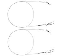 SPRO Mat Black Leader 7 x 7 Wire - 2 Acier avant compartiments pour pêche, Hecht avant Compartiment pour pêche en Spin spinnvor Compartiment pour poissons prédateurs