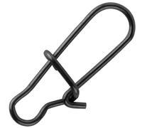 Spro Matt Black Easy Snap : Agrafes pour la pêche au Lancer, Bas de Ligne de brochet, émerillon de Ligne. Taille/capacité de Charge/Contenu de la Livraison : 0/8 kg / 20 pièces