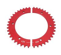 Sprocket divisé 42T, Alliage D'aluminium pour Prédateur Mini Vélo Go Kart Course avec Opérations de Chaîne Stable