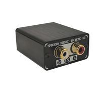 SPRODIO Convertisseur audio stéréo vers double mono sortie mono, adaptateur audio RCA L/R stéréo vers mono sommation K2