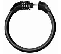 SPROUTER Câble antivol Câble combiné Câble antivol, Antivol Portable avec Combinaison à 4 Chiffres, Antivol antivol pour vélo de Montagne pour Enfant, Noir, Diamètre 12 cm