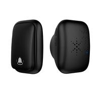 SproutSage QX-002 Sonnette auto-alimentée IP44 étanche longue portée portée à distance sonnette d'appel à distance, sans fil 433 auto-générant pour la maison