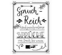 Spruch-Reich-handgeschriebene Sprüche von frech bis weise (Wandkalender 2026 DIN A4 hoch), CALVENDO Monatskalender: Coole Sprüche im trendigen Handlettering