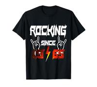 Spruch Rocking Since 1965 60 Ans Heavy Metal Hard Rock T-Shirt