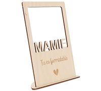 Spruchreif | Cadre photo en bois avec gravure - Cadeau pour Mamie ou Grand-Mère à la Fête des Mères