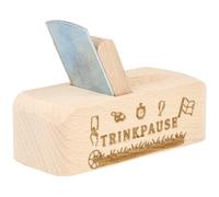 Spruchreif | Décapsuleur rabot « Pause » | Décapsuleur en bois avec gravure des deux côtés | Cadeau pour les fans de football et les hommes | Décapsuleur rustique | 8,5 x 3,5 x 6 cm
