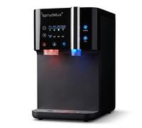 SPRUDELUX JUMAN SUPREME Distributeur d'eau avec gazéification & eau chaude - Osmose inverse Flux direct avec UVC - Filtre à eau avec CO2 - Appareil de table pour cuisine & petits bureaux