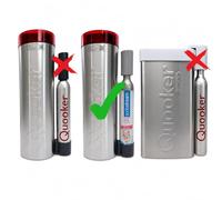 SPRUDELUX® Régulateur de pression de CO2 4 bar - Économie de coûts pour Quooker Cube - Installation facile - Pour robinet bouillant Cube Flex, Fusion - Remplace le cylindre cube par cylindre de CO2 de