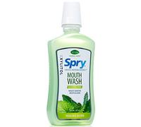 Spry Bain de Bouche Naturel au Xylitol - Sans Fluor, Sans Alcool, Renforce l’Émail, Doux, Non OGM, Herbal Mint - 16 fl oz (Pack of 1)