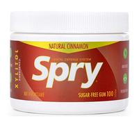 Spry Chewing gum Fresh au xylitol naturel - Système de défense dentaire - Sans aspartame, sans sucre, sans OGM, sans gluten (Cinnamon, 100 Count - Pack of 1)