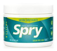 Spry Chewing gum Fresh au xylitol naturel - Système de défense dentaire - Sans aspartame, sans sucre, sans OGM, sans gluten (Wintergreen, 100 Count - Pack of 1)