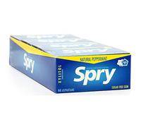 Spry Chewing gum Fresh au xylitol naturel - Système de défense dentaire - Sans aspartame, sans sucre, sans OGM, sans gluten (Peppermint, 10 Count Blister Cards - Pack of 20)