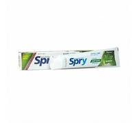 Spry Dentifrice Naturel au Xylitol avec Fluor 141 g - Doux pour Dents Sensibles, Blanchissant, Reminéralisant, Rafraîchit l’Haleine, Hydrate la Bouche - Menthe Verte (Pack of 2)